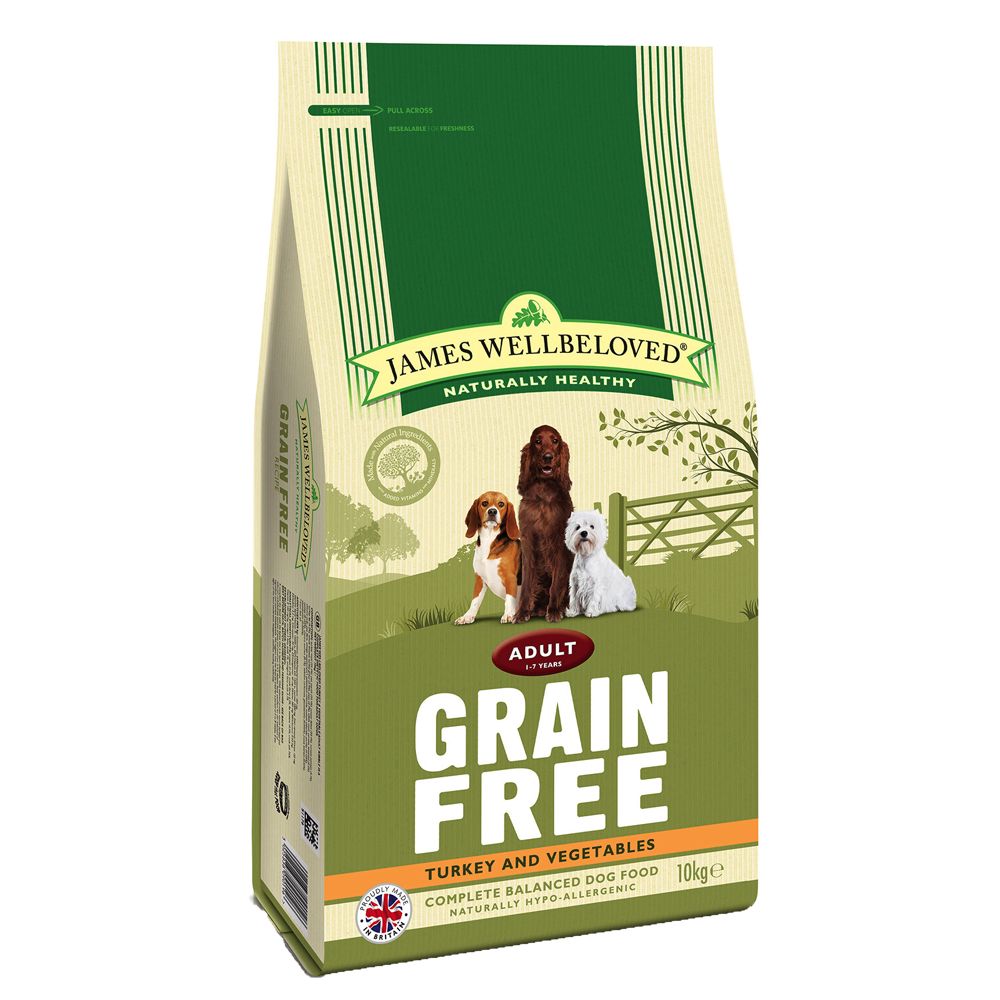 James Wellbeloved Adult curcan & legume, fără cereale - 1,5 kg