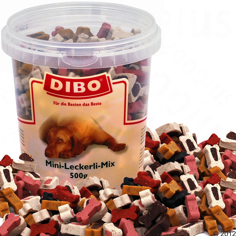 Image of Dibo mix de premios para perros (semi-húmedos) - 3 x 500 g - Pack Ahorro 04000819008002