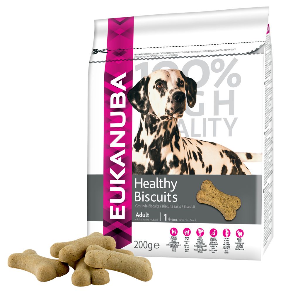 Image of Eukanuba Healthy galletas para perros - Senior (3 x 200 g) - Pack Ahorro 08710255130309