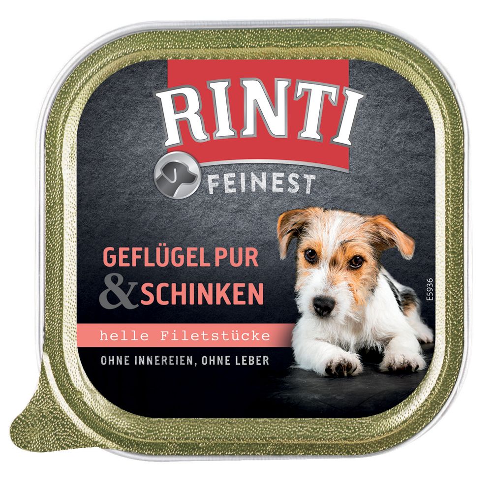 RINTI Feinest Pachet economic 22 x 150 g - Pasăre & șuncă