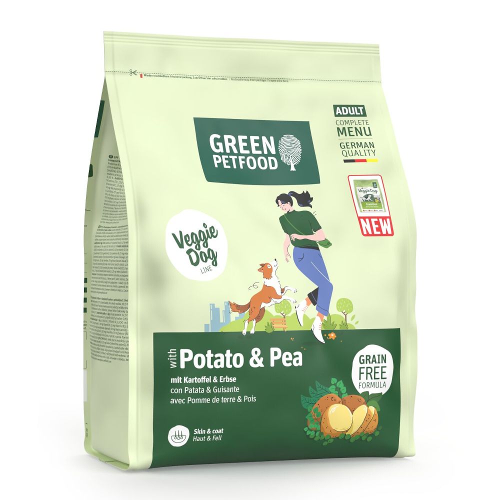 Sparpaket: 2x10kg Green Petfood mit Kartoffel & Erbse Hundefutter trocken
