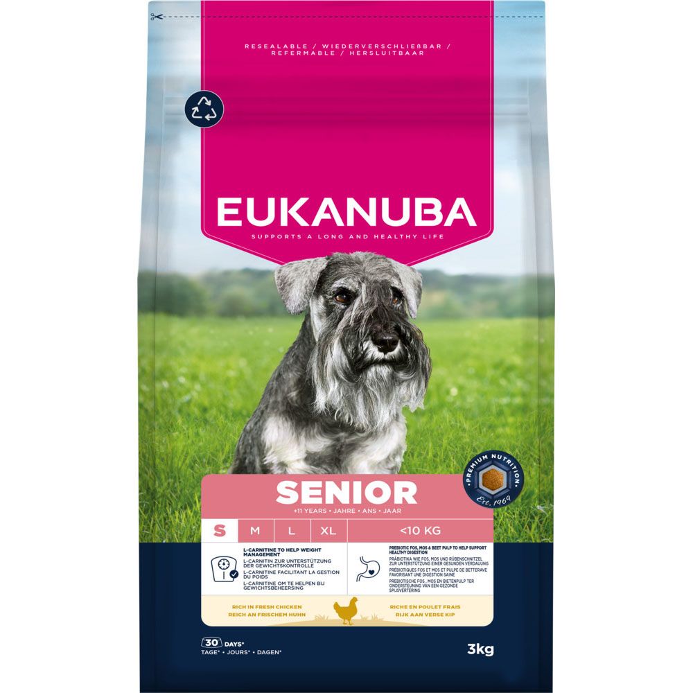 7,5kg Premium Nutrition Senior Small Breed Huhn Eukanuba Hundefutter Trocken