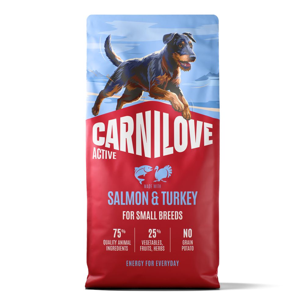 12kg Carnilove Active Lachs & Pute Mini Trockenfutter