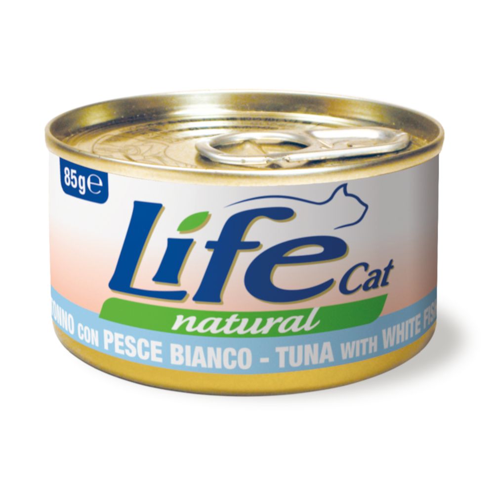 6x85g Life Cat Natural Adult Huhn mit Rindfleisch Katzenfutter nass