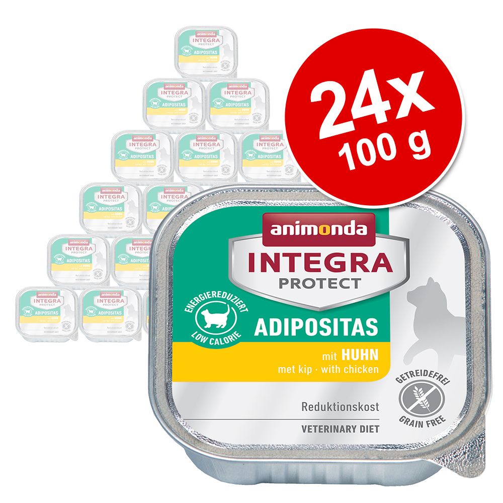 Animonda Integra Protect Adult Adipositas 24 x 100 g Schale - mit Huhn