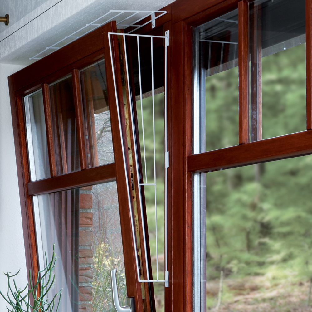 Katzen-Schutzgitter für Kippfenster zur Befestigung ober- bzw. unterhalb des Fensters Katzen-Schutzgitter für Kippfenster zur Befestigung ober- bzw. unterhalb des Fensters