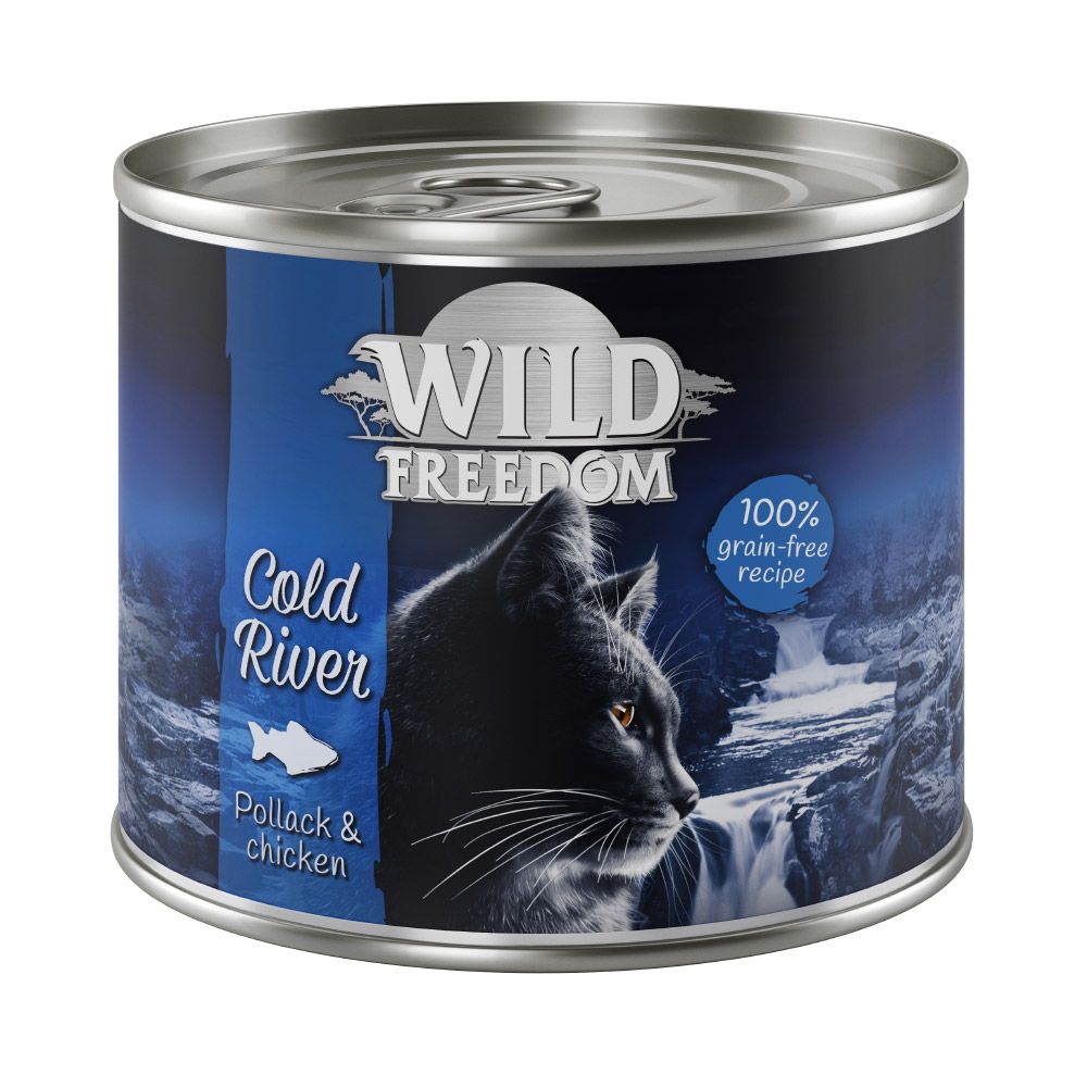 Wild Freedom Adult 6 x 200 g - Cold River Cod & pui