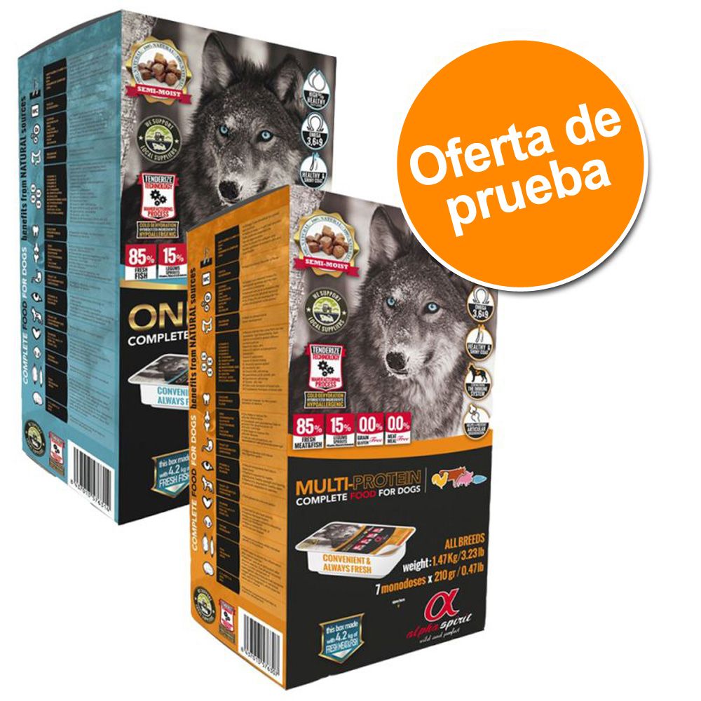 Image of Pack de prueba Alpha Spirit comida para perros - 2 x 9,45 kg 08437013576376