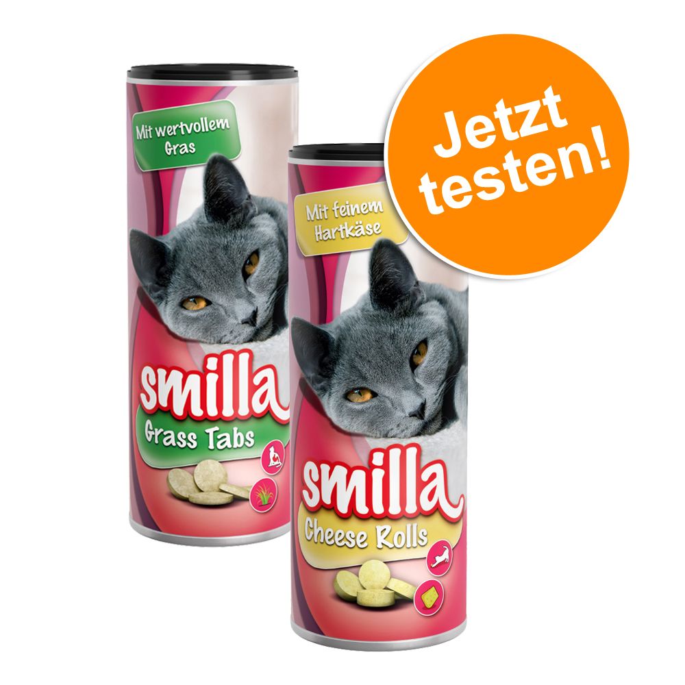Gemischtes Paket: Smilla Cheese Rolls & Smilla Grass Tabs - 1 x 400 g (Cheese Rolls) + 1 x 425 g (Grass Tabs)