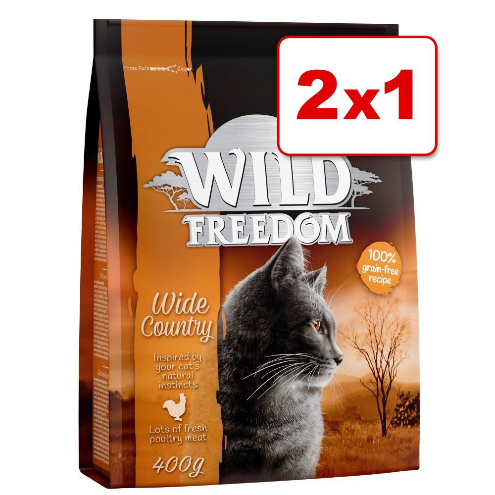 Image of Wild Freedom 2 x 400 g pienso para gatos en oferta: 1 + 1 ¡gratis! - Pack mixto: ave + pato 04260358516080