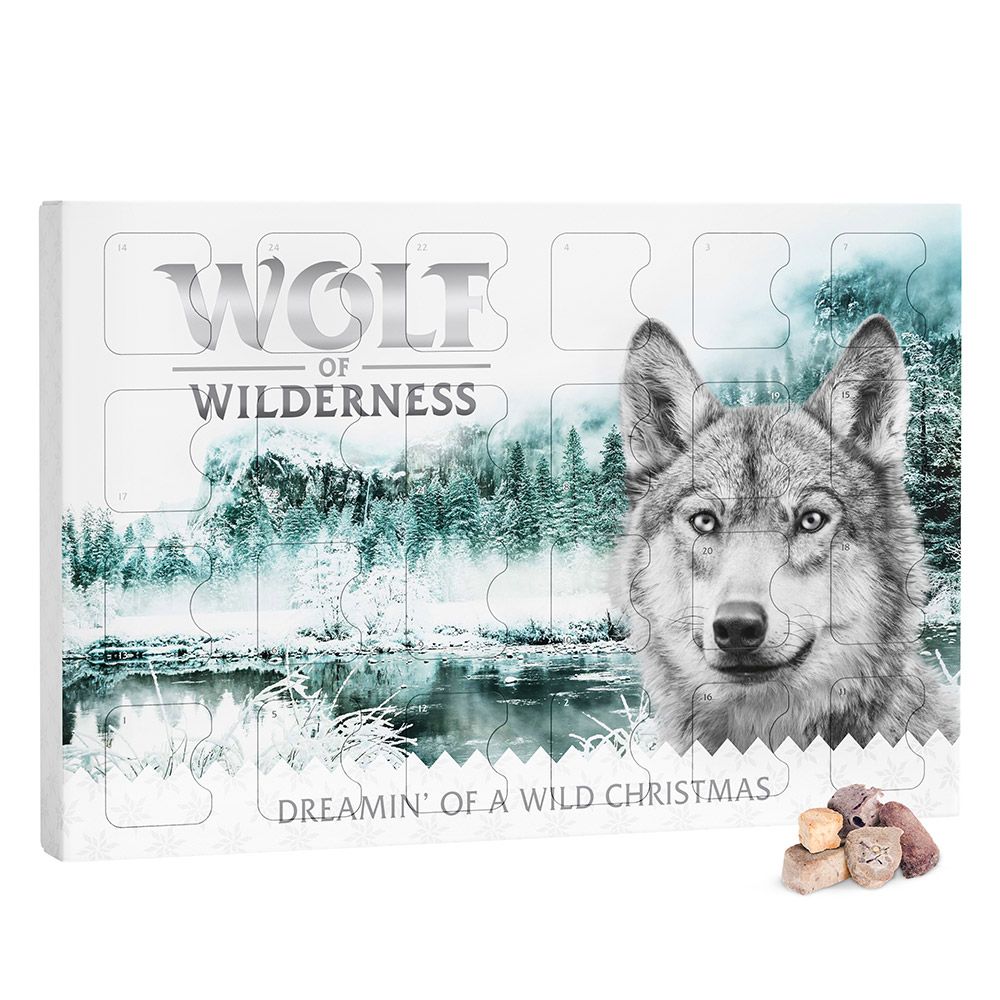 201g Calendar de Advent Wolf of Wilderness Snackuri fără cereale câini