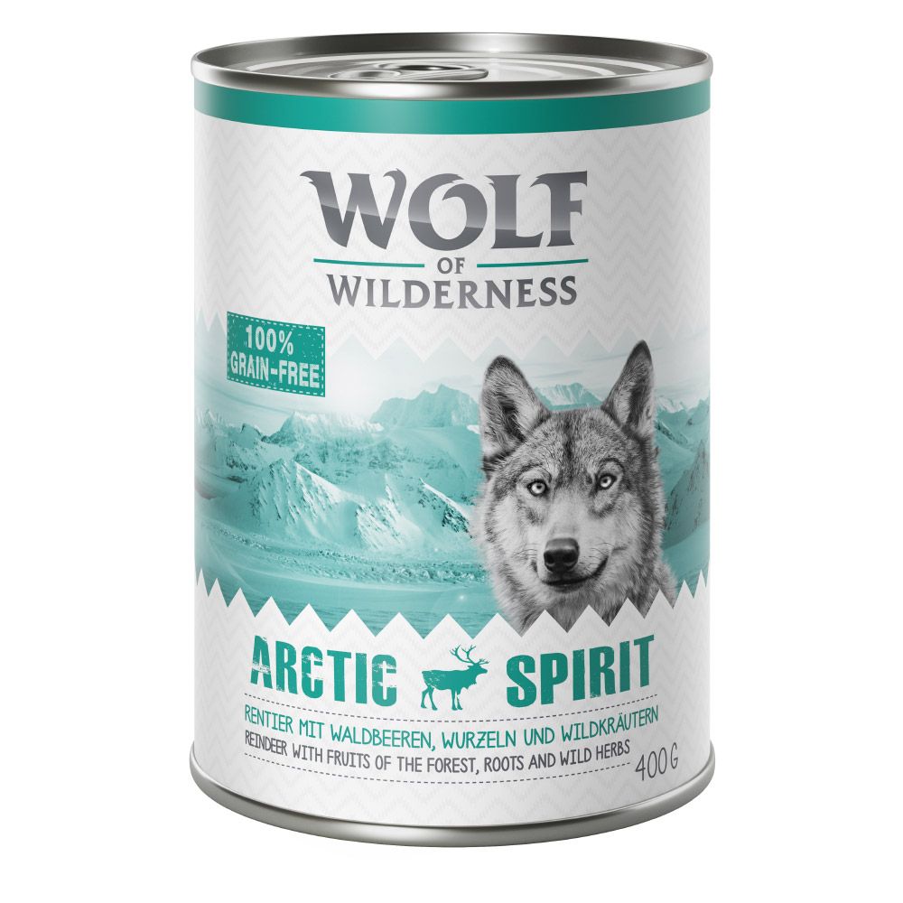 6x400g Adult Arctic Spirit Rentier Wolf of Wilderness Hundefutter nass getreidefrei 6x400g Adult Arctic Spirit Rentier Wolf of Wilderness Hundefutter nass getreidefrei
