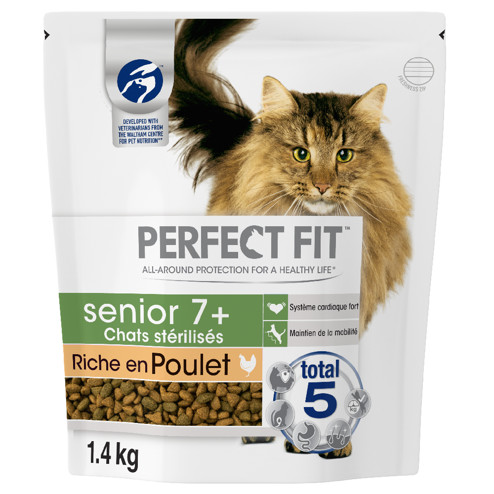 Perfect Fit Sterile Senior 7+ Rico em frango - Pack económico: 5 x 1,4 kg