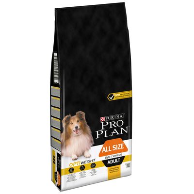 Image of 2,5 kg gratis! PURINA PRO PLAN 16,5 kg - All Size Adult Light/Sterilised OPTIWEIGHT (16,5 kg)