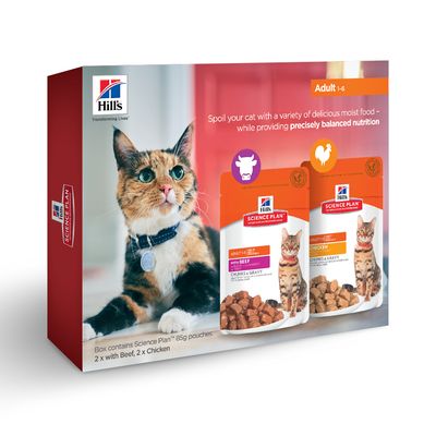 - Hill's Science Plan Adult Optimal Care 4 x 85 g Probiermix Hill's Science Plan Adult Optimal Care 4 x 85 g Probiermix