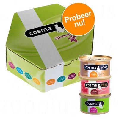 Cosma Smulbox Probeerpakket 14 X 85 G 14 X 85 G Met 12 Smaken cosma kopen in de aanbieding