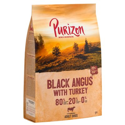 Image of Purizon Black-Angus-Rind mit Truthahn Adult - getreidefrei - 12 kg