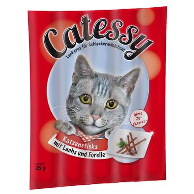Image of Catessy Sticks snacks para gatos - Bar-B-Q Salmón (2 x 5 uds.) 04260358515335