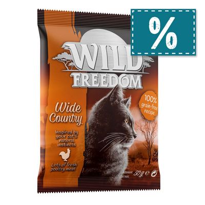 - 3 x 50 g Wild Freedom Adult "Wide Country" - Geflügel zum Sonderpreis 3 x 50 g Wild Freedom Adult "Wide Country" - Geflügel zum Sonderpreis