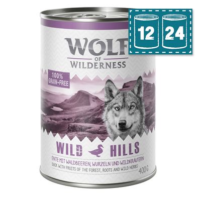 - Sparpaket Wolf of Wilderness Adult "Wild Hills" - Ente Sparpaket Wolf of Wilderness Adult "Wild Hills" - Ente