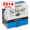 20 + 4 gratis! 24 x 85 g Schesir in Gelatina - Tonnetto con filetti di Manzo