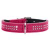 Collare per cani Hunter Diamond Petit rosa scuro/nero - Tg. 27: circonferenza 20-24 cm x H 16 mm
