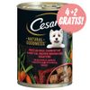 4 + 2 gratis! 6 x 400 g Cesar Natural Goodness  - Agnello