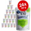Happy Cat Buste Mix 24 x 85 g - Meat in Sauce 3 gusti: Agnello + 2 gusti Pollo