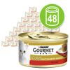 Gourmet Gold Tortini 48 x 85 g - Intrecci di gusto con Manzo e Pollo