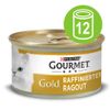Gourmet Gold Tortini 12 x 85 g - Intrecci di gusto con Manzo e Pollo