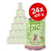 zooplus Bio 24 x 400 g  - Anatra con Zucchine