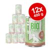 zooplus Bio 12 x 400 g - Anatra con Zucchine