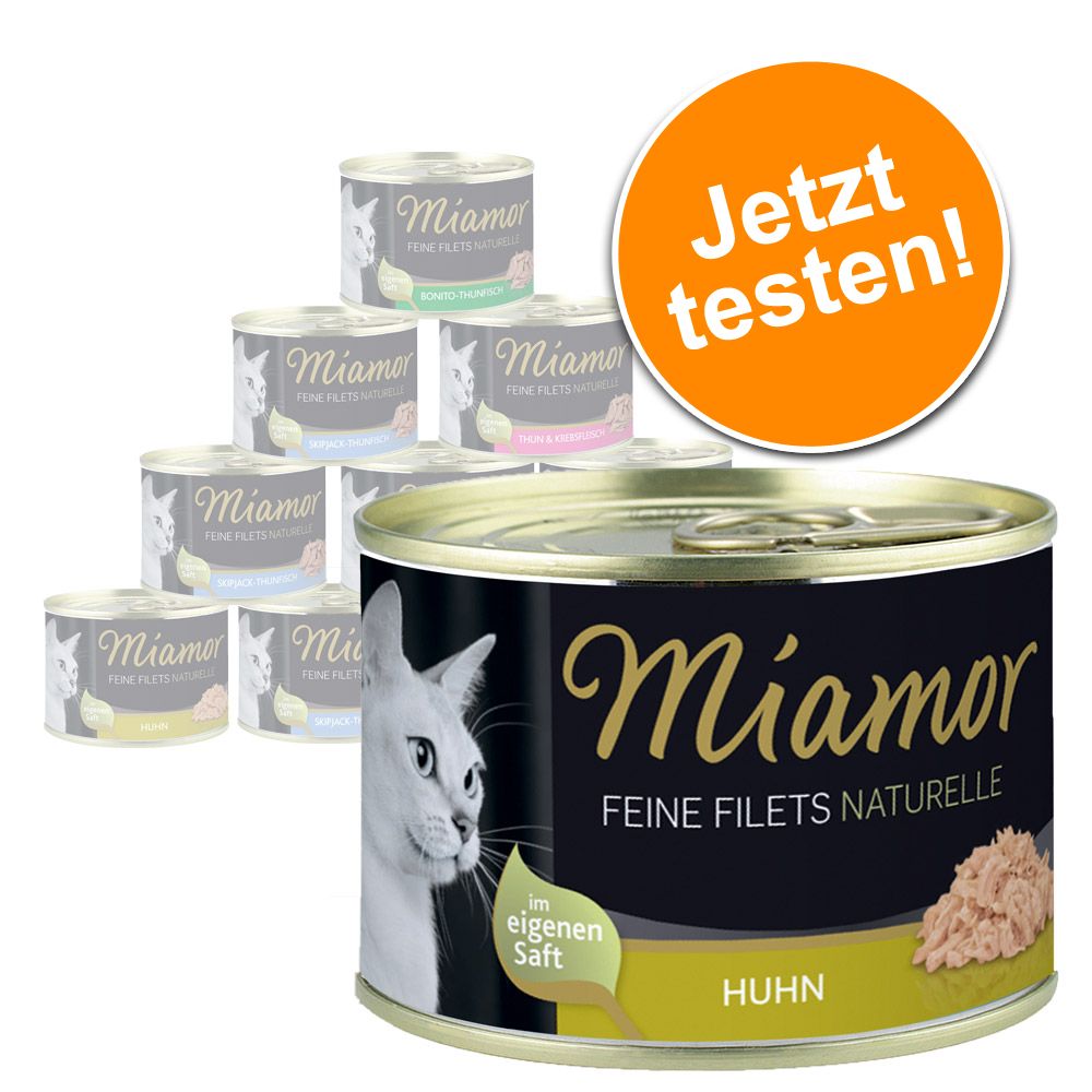 Miamor Feine Filets Naturelle Probierpaket 12 x 156 g - Mixpack