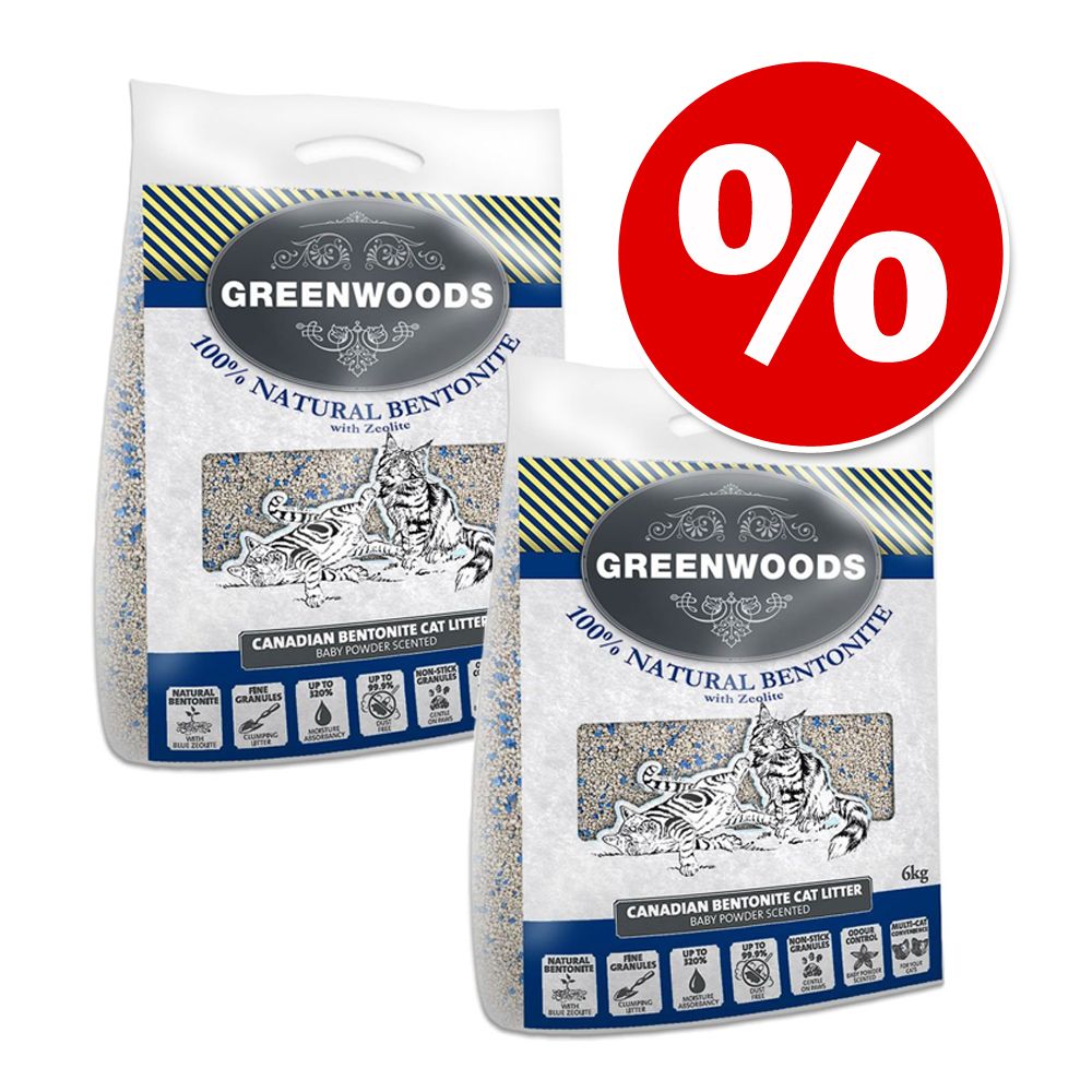 Image of Greenwoods arena aglomerante - Pack Ahorro - Bentonita canadiense 2 x 14 kg 04260358511054