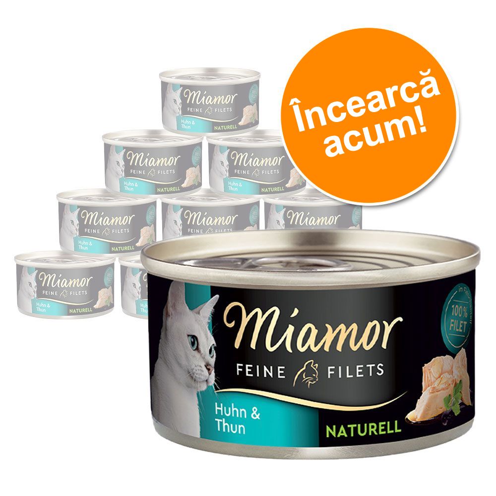 12x80g Naturelle Feine Filets Miamor Hrană umedă pisici - Pachet mixt I