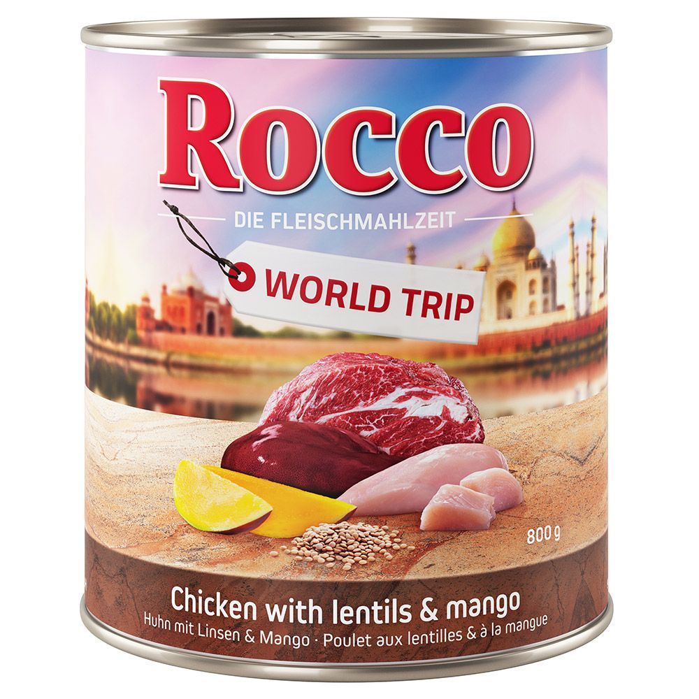 6x800g India World Trip Rocco Hrană umedă câini