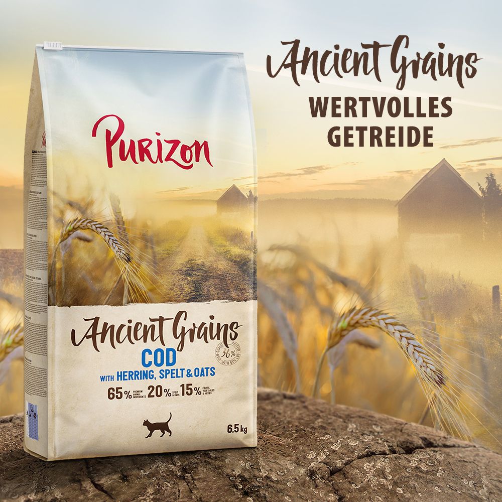 2,5kg Adult Kabeljau - Urgetreide Purizon Katzenfutter trocken