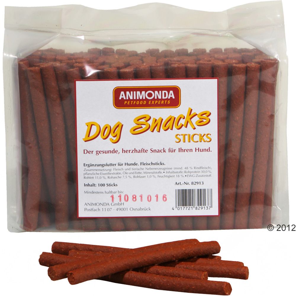 Image of Palitos para perros Animonda - 100 unidades 04017721829137