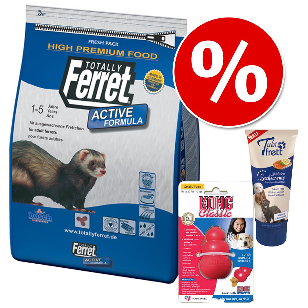 Image of Set ahorro: diversión y comida para hurones - Set de 3 accesorios/comida 04015598001632