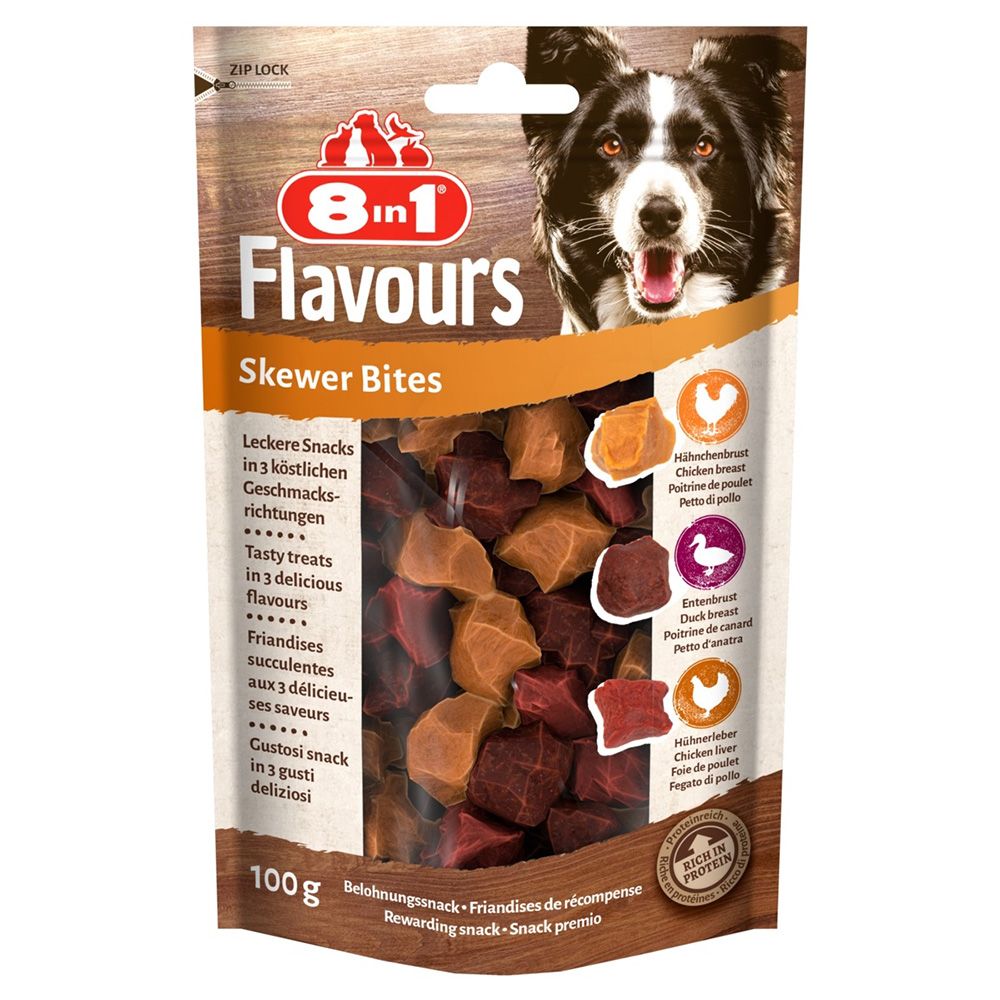 8in1 Flavours Skewer Bites.- 6 x 100 g