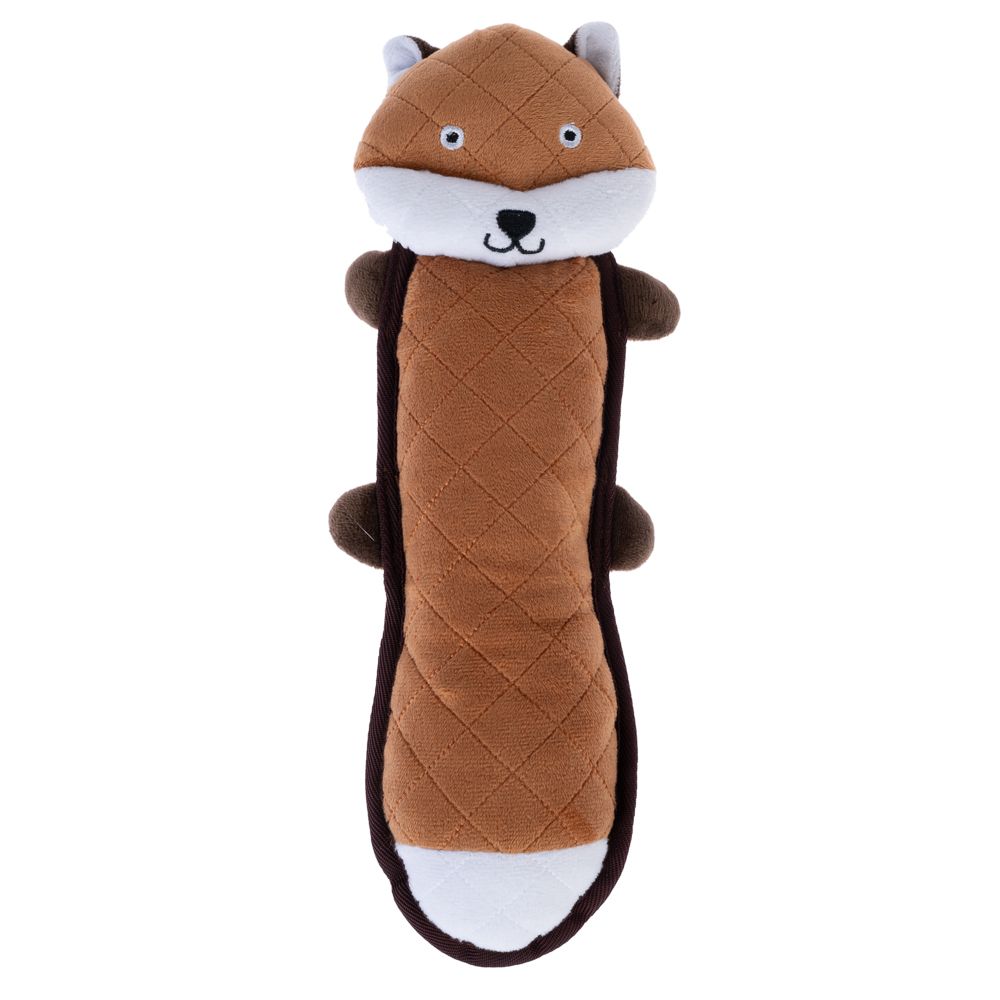TIAKI Hundespielzeug Flacher Fuchs 30x13cm