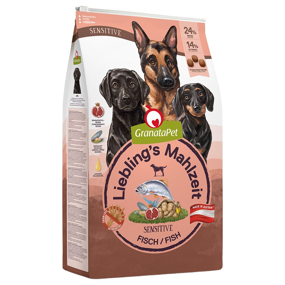 2x 10kg Liebling's Mahlzeit Adult Sensitive Fisch GranataPet Hundefutter trocken