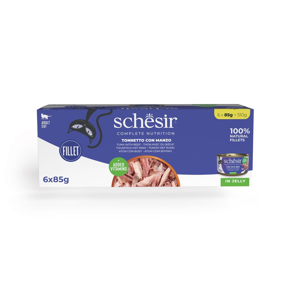 Sparpaket Schesir Complete Nutrition Filet in Gelee 24 x 85 g.- Thunfisch
