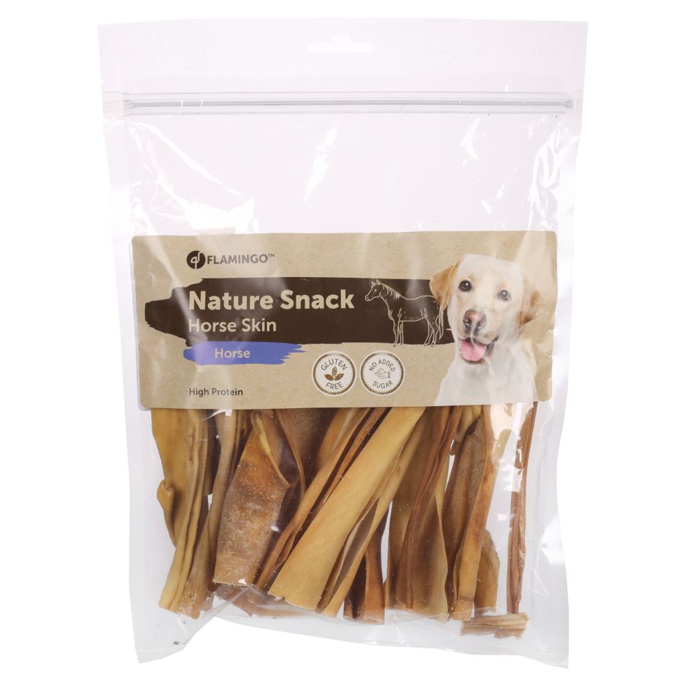 Flamingo Nature Snack Pferdehaut.- 2 x 200 g