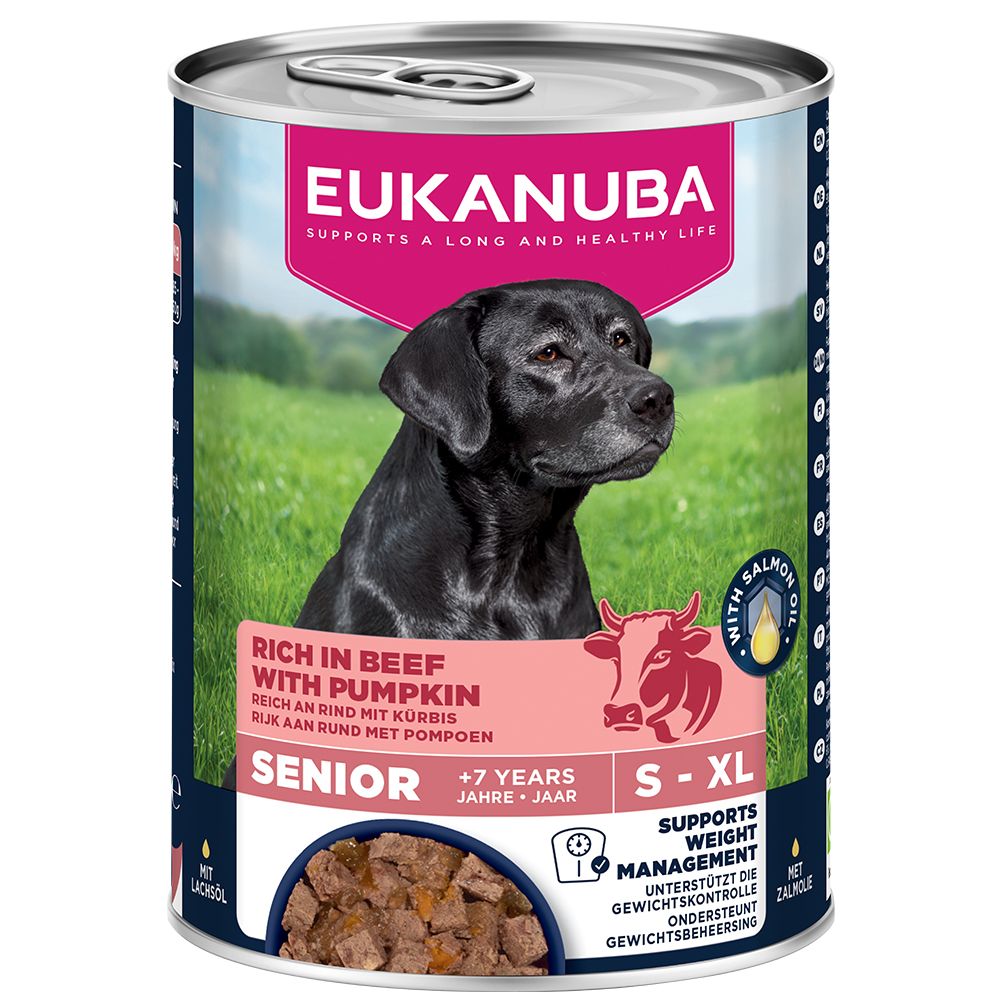 Eukanuba Senior Reich an Rind mit Kürbis.- 24 x 400 g