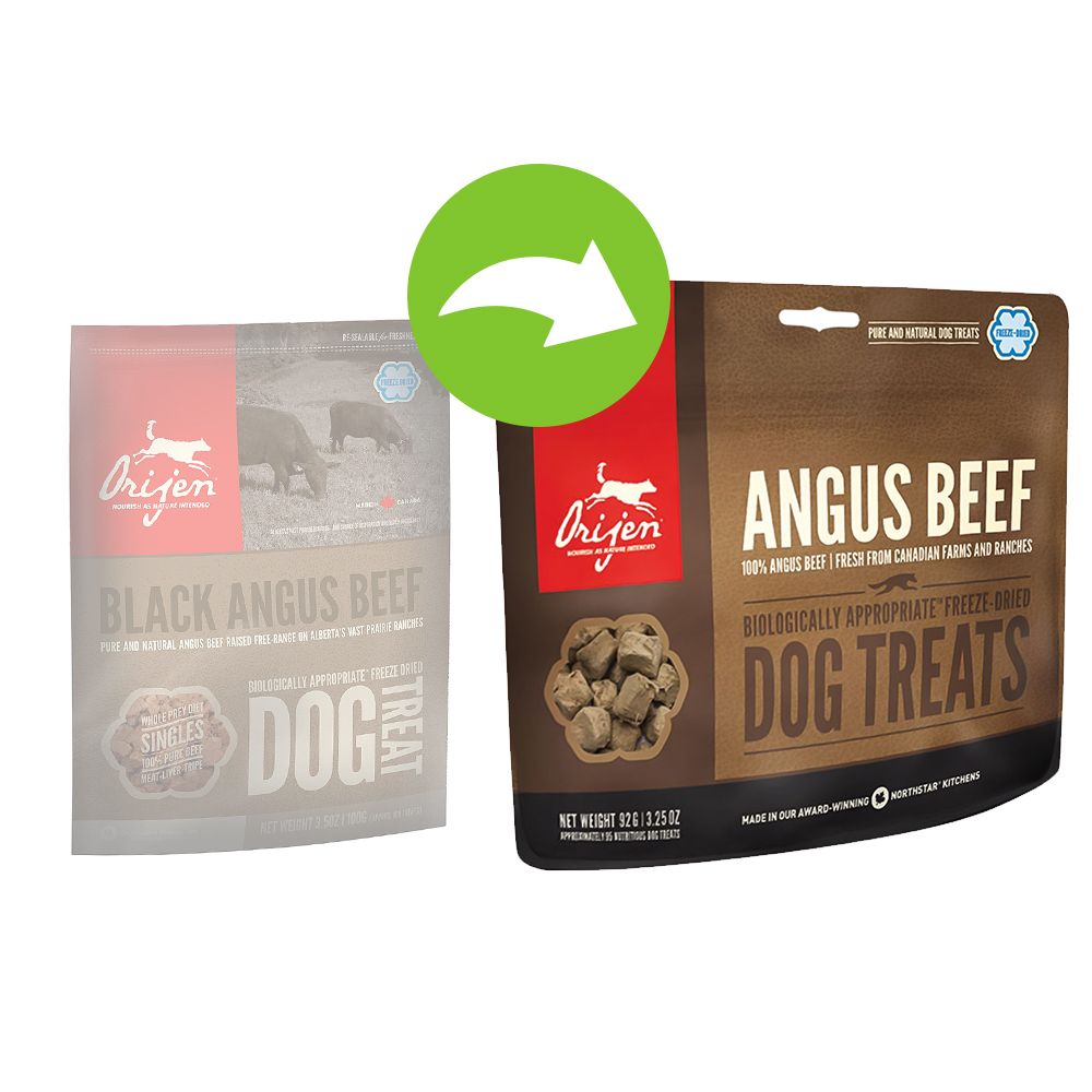 Image of Orijen Angus Beef snack para perros - 92 g 00064992580926