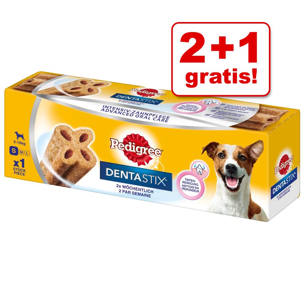 2 + 1 gratis! 3 x Pedigree Dentastix 2 x w�chentlich - 3 x 120 g f�r gro�e Hunde (_25 kg)