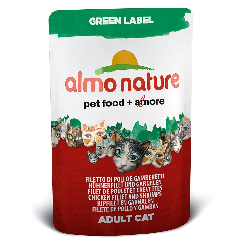 Almo Nature Green Label Pouch 12 x 55 g – kanafile & katkarapu