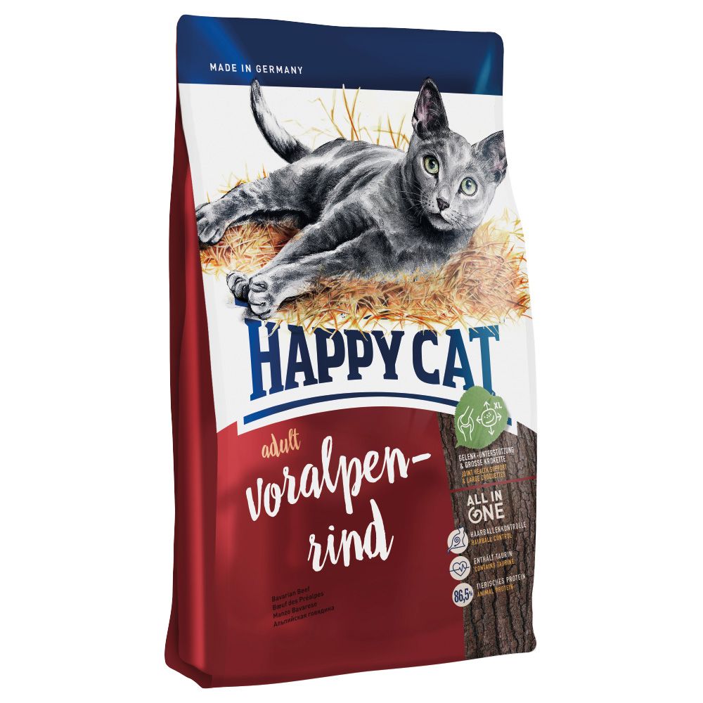 Happy Cat Adult, z wołowiną alpejską  2 x 10 kg