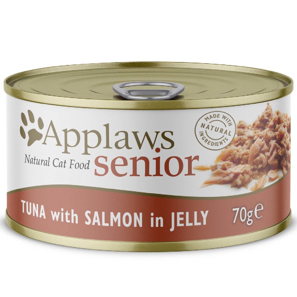 6x70g Senior thon, saumon en gelée Applaws - Nourriture pour Chat